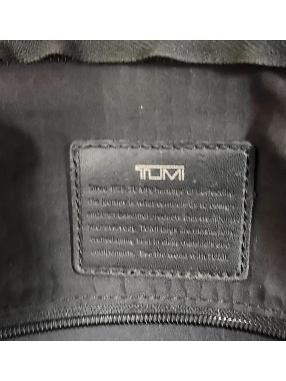 TUMI Black Ballistic Nylon Business Briefcase Laptop Bag Shoulder Strap